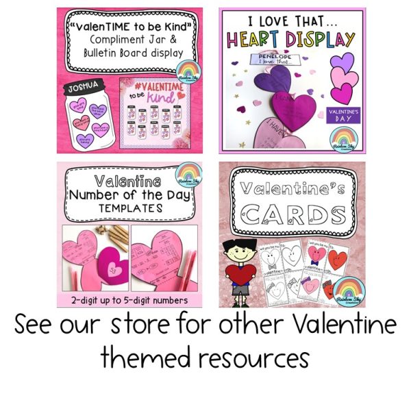 Valentine's Day Student Gift Cards - Rainbow Sky Creations