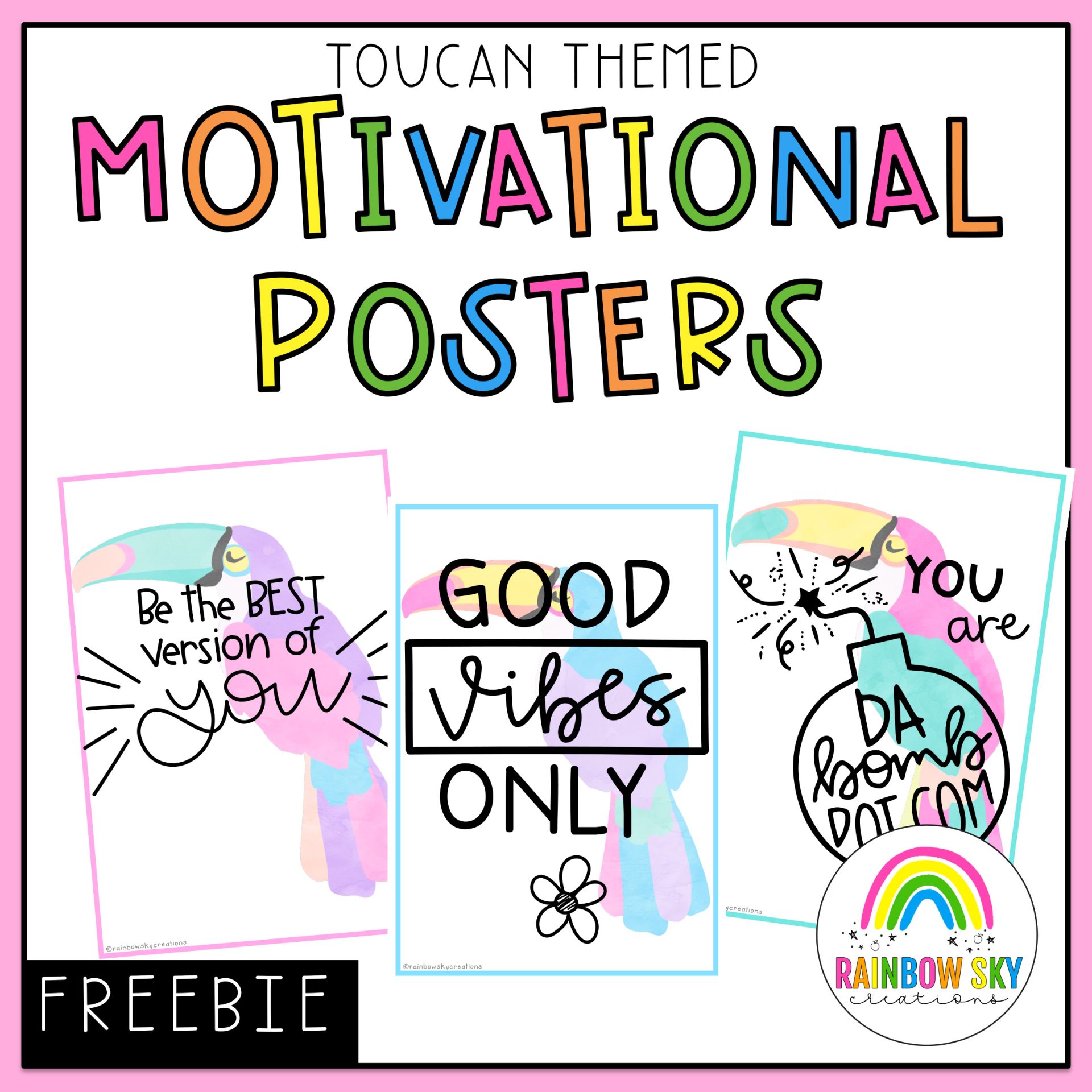 Toucan Motivation Poster