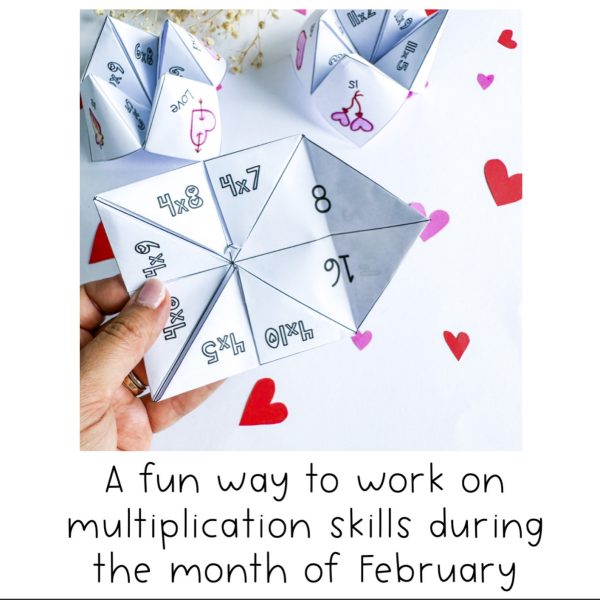 Valentine's Times Table Fluency | February Math 3rd Grade 4th Grade - Rainbow Sky Creations