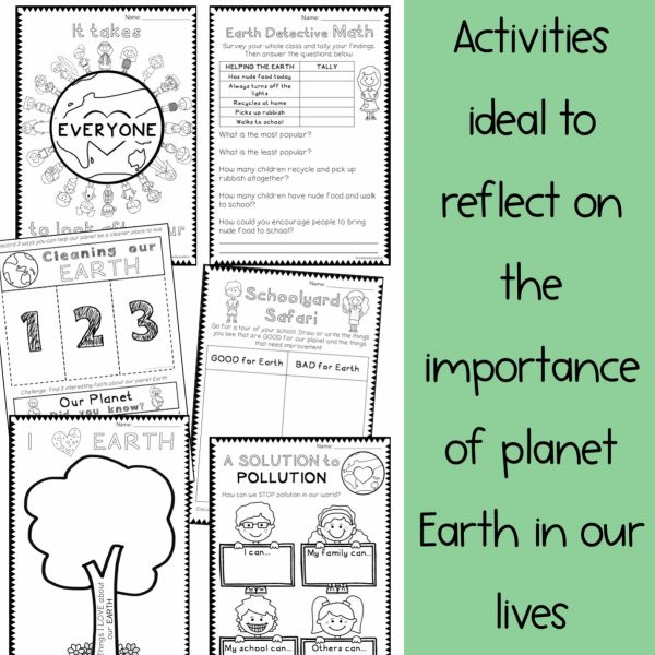 EARTH DAY Pack | Years 1-2 { PAPER & DIGITAL VERSION} Distance Learning - Rainbow Sky Creations