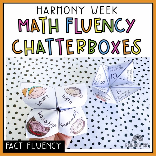 Harmony Week Math Chatterboxes | Year 1 Year 2 Maths Centres - Rainbow Sky Creations