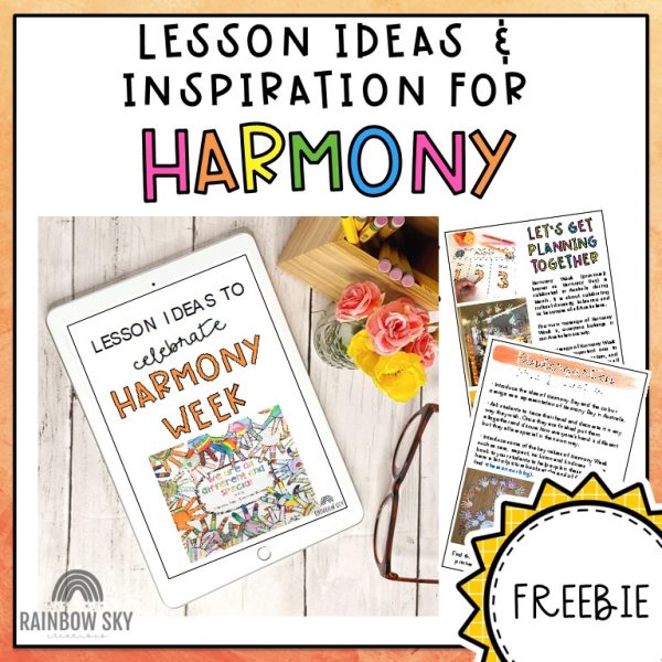 Harmony Day Lessons | Harmony Week Activity Ideas FREE - Rainbow Sky Creations
