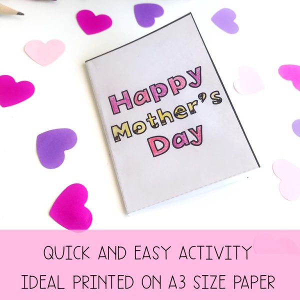 Mother's Day Foldable Booklet Free Download - Rainbow Sky Creations