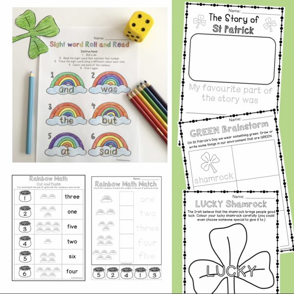 Kinder St Patrick's Day Pack | Foundation, Kindergarten, PREP - Rainbow Sky Creations