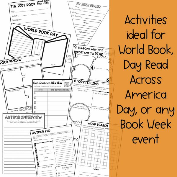 World Book Day | Read Across America - Reading Activities | 3rd-6th Grade - Rainbow Sky Creations