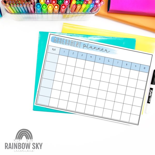 Mini Assessment Planner | Freebie - Rainbow Sky Creations