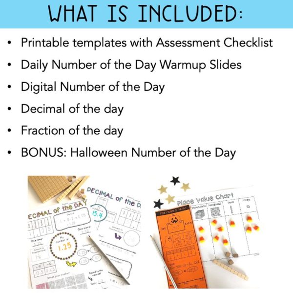 Number of the Day Activities Bundle