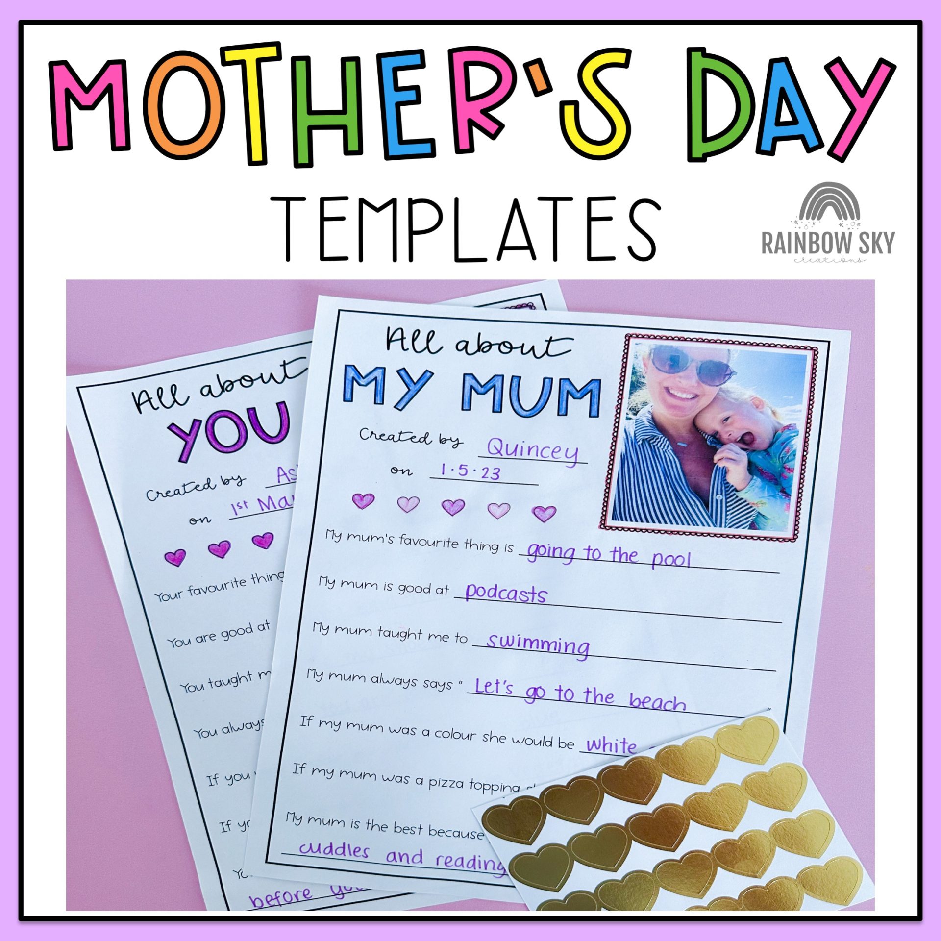Mothers Day Templates Freebie