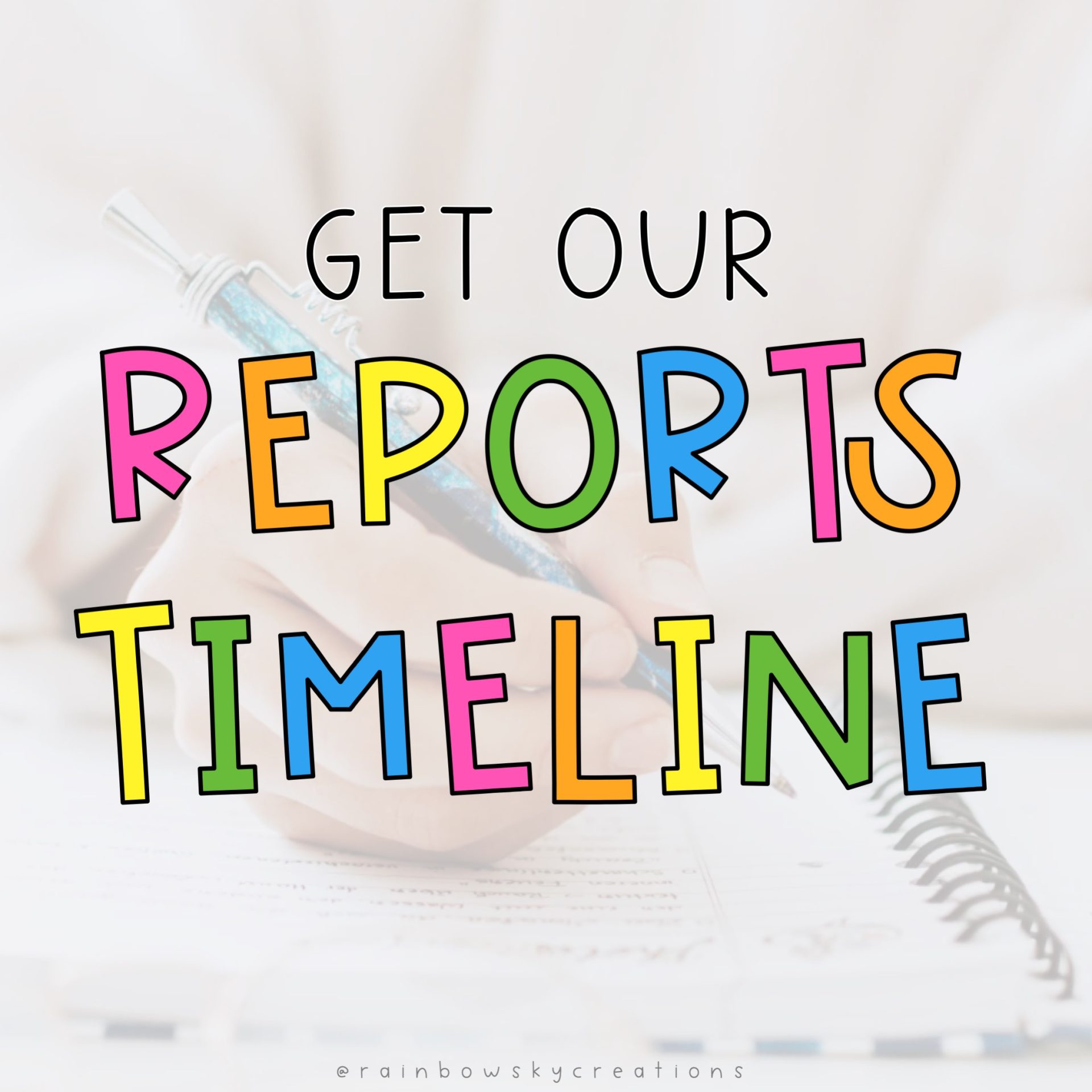 Report writing timeline