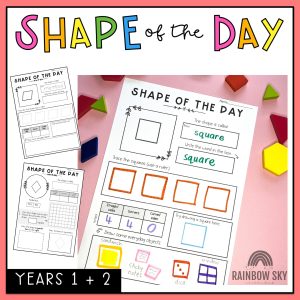 Shape of the Day | Properties of 2D Shapes | Grade 1 + 2