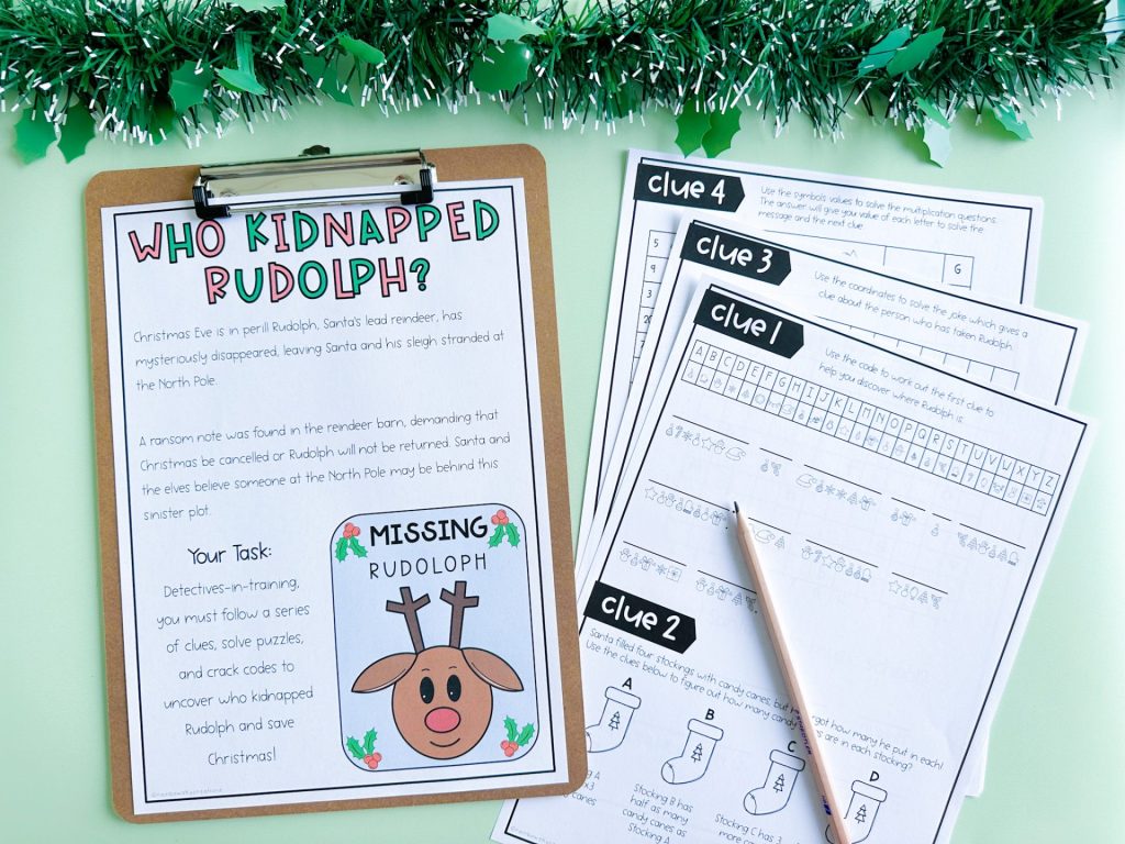 Christmas math center